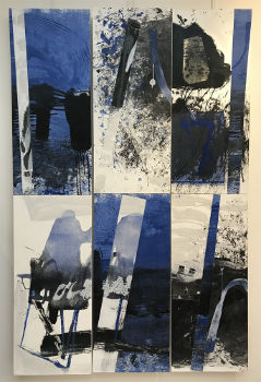 2020 Frachet AZUR Acrylique collages sur papier H 200cm x l 129cm